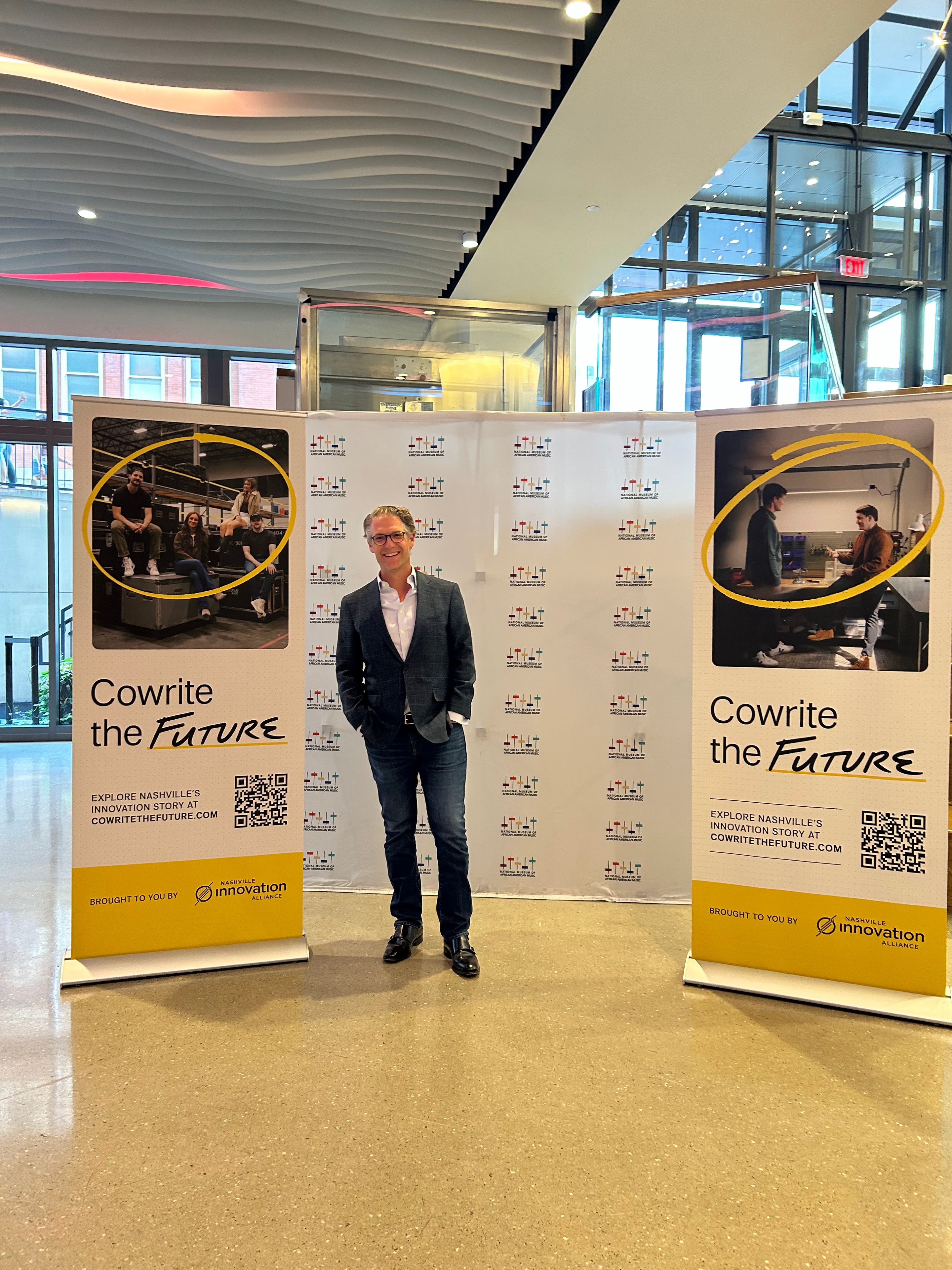 Nicholas McClay at the Nashville Innovation Alliance Cowrite the Future event